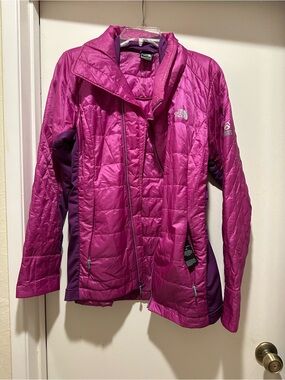 The North Face Summit Series Women's Fuchsia Quilted Insulated Jacket Size Large
